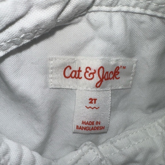 Cat & Jack White Button Down Kids Shirt - Picture 3 of 6